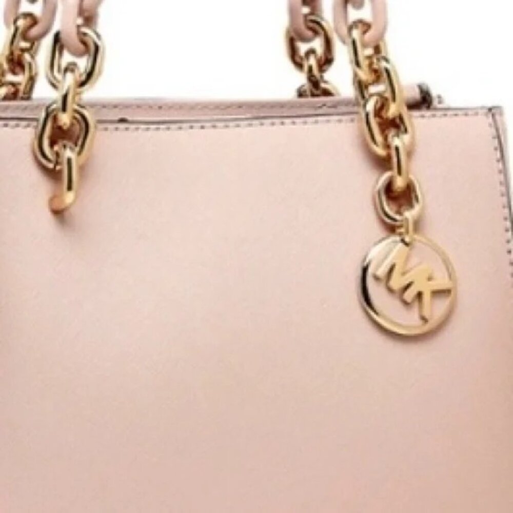 MICHAEL KORS Cynthia Saffiano Leather Satche shoulder bag crossbody - Picture 2 of 9